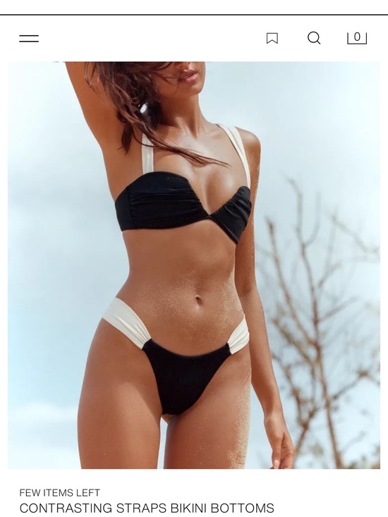 Zara Other - Zara Black and White Contrast Strap Bikini Set - Women Swim